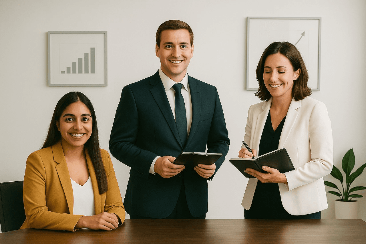 Happy customer after service